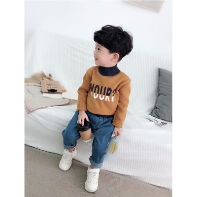 China Anti-pilling TENG YU letter printed waist neck boys sweater kids clothing suppliers China for sale