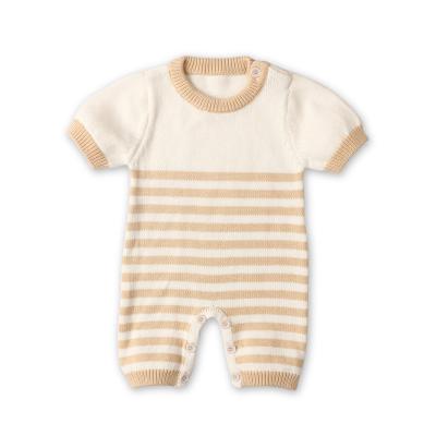 China Anti-wrinkle newborn infant sweater one size toddler winter jumpsuit knitting baby knitted romperll for sale