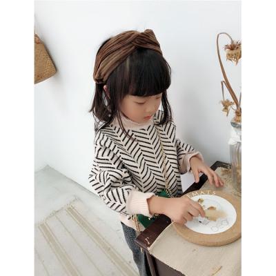 China Anti-pilling lovely TENG YU style girls pullover sweater children's clothing wholesale for sale