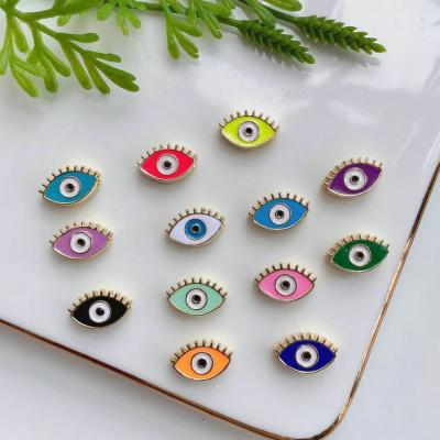 China Hiphop 2020 New Design Heart Round Eyes Form Jewelry Multicolor Copper Findings For Jewelry Making for sale