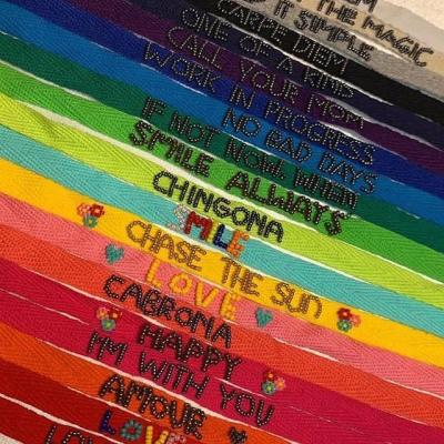 China Wholesale FASHIONABLE Fabric Bracelet Fabric Strips Delica Miyuki Bead Letter Friendship Belt 2021 DIY Bracelets for sale