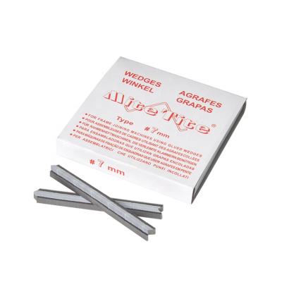 China TS-D42 Flat 7mm 830 Frame Jointer V Nails Photo Frame 10mm Softwood UNI V-Nails Vnail Type for sale