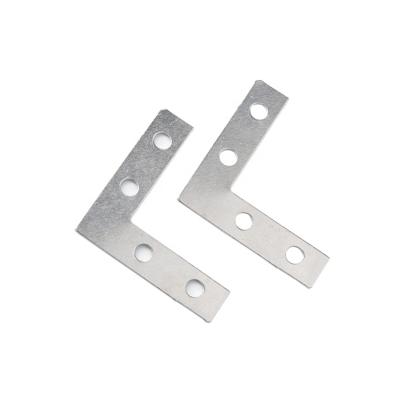 China TS-K136 850 Room Fastener Code Picture Silver 4 Holes Small Size Angle Plated Corner Code For Photo Frame Hardware for sale