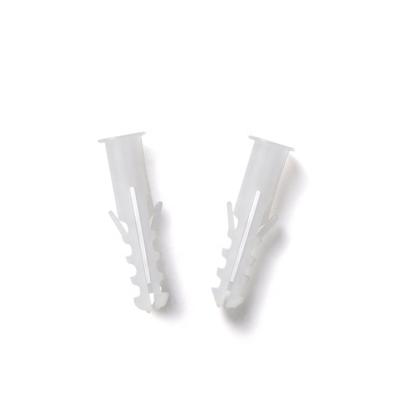 China TS-H21 830 Picture Frame Screw Plastic Expansive Nail Wall Plug White Screw Nail For Wall Hook Picture for sale