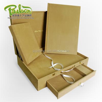 China Luxury embossed photo album 12X18