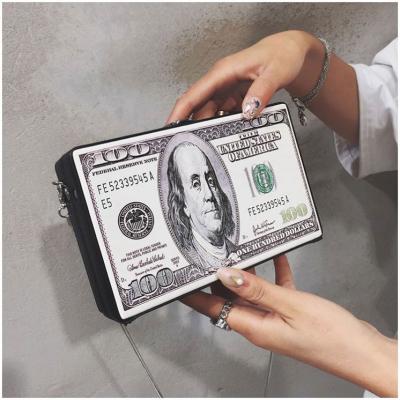 China New fashionable creative high quality dollar character pattern chain women bags dollar bag ladies handbags handbags for women 2021 for sale