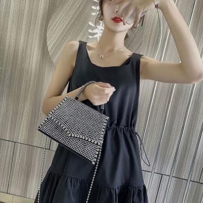 China High quality style rhinestone bag western female female 2020 summer fashionable net red fashionable simple shoulder bag all-match messenger bag for sale