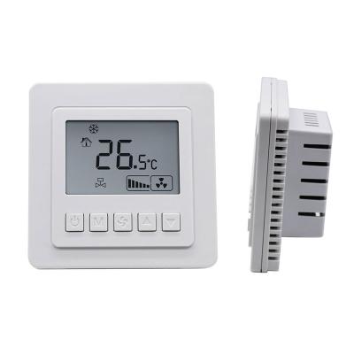 China LCD Display Air Conditioner Cooling / T5000 Digital Heater Fan Coil Unit Central Thermostats HTW-61-FC003/T5000 for sale