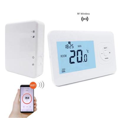 China Wireless Hotel RF 868mhz Temperature Controller With Dry Contact Wifi Thermostat for sale