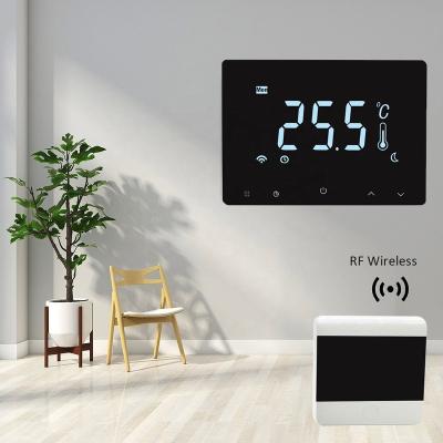 China Best Hotowell Smart WiFi Contemporary Programmable Room Thermostat with 433Mhz Wireless Connection for sale