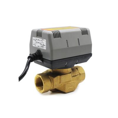 China bi-direction reversible motor drive 12V~220V SPDT motorized water solenoid brass gate valve for thermostat for sale