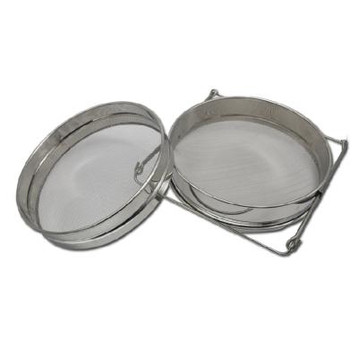 China Hot sale farms products stainlesss steel honey harvesting double honey sieve for bee for sale