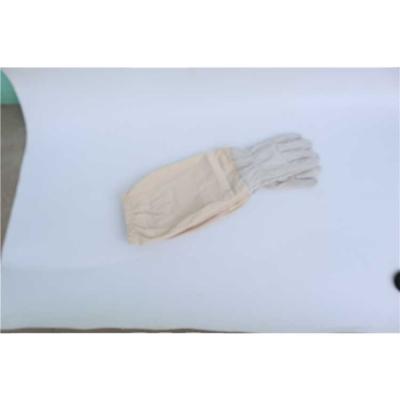 China Beekeeping Comfortable Premium Sleeve And Hand Gloves With Cowhide Skin Leather Palm for sale