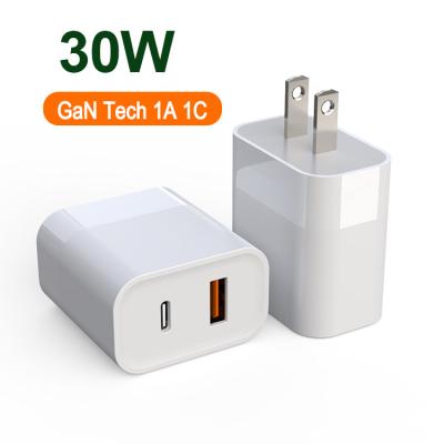 China PD 3.0 and QC 3.0 Charging 3.0 USB Charger 30W QC USB Wall Fast Charger 3.0 Adapter High Speed ​​Dual Port Adapter for sale