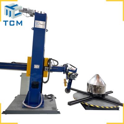 China Automatic Tank Cover Polishing Machine For Steel Dish End Surface Grinding Buffing for sale