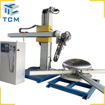 China Full Automatic CNC Polishing Machine Steel Tank Cap Dished End Polishing Machine for sale