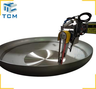 China Interior Surface Steel Dish End Automatic Grinding And Polishing Machine for sale