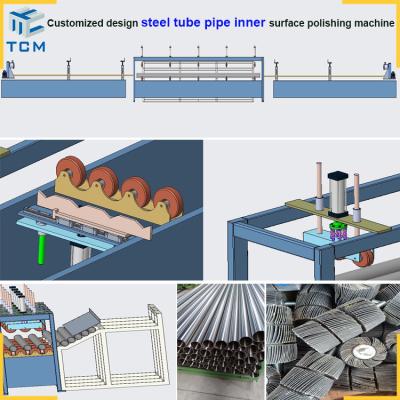 China Sanitar Semi Conductor Tubing Internal Diameter Pipe Polishing Grinding Machine for sale