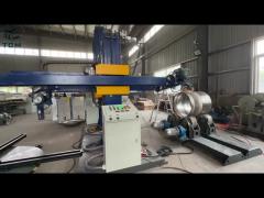 Steel Pipe And Bottom Inner Outer Surface Automatic Tank Polishing Machine