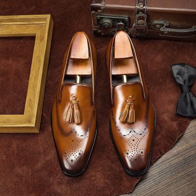 China Breathable High Quality Luxury Formal Shoes Men Genuine Leather Shoes for sale