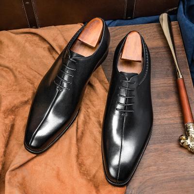 China RTS Best Breathable Product Luxury Hand Made Oxford Genuine Leather Men Real Leather Shoes for sale