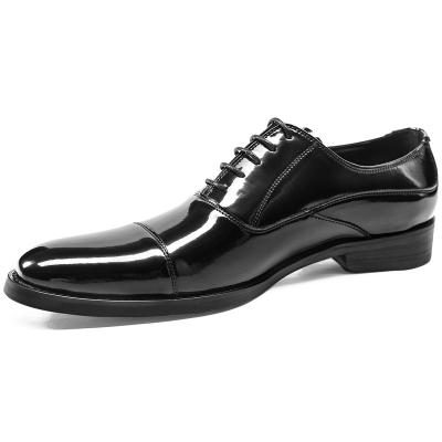 China Unique Genuine Leather Lace-Up Rubber Men's British Career Shoes Breathable Formal Business Office Men's Unique Stylish Shoes for sale