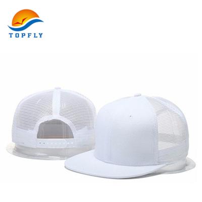 China COMMON Mesh Plain Brim Adjustable Colorful Fashion Trucker Hat Breathable Snapback Hat for sale