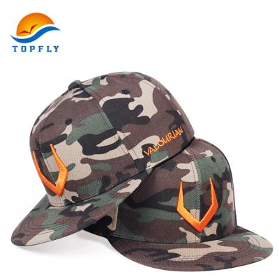 China Private Logo Embroidery Plain Snapback Cap 3D Camouflage From Manufacturer 100% Gorras Custom Acrylic COMMON Flat Brim Hat for sale