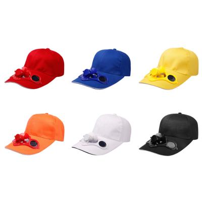 China 2021 designs COMMON fan hat is colorful and refillable to bring cool in hot summer for unisex baseball cap hat for sale