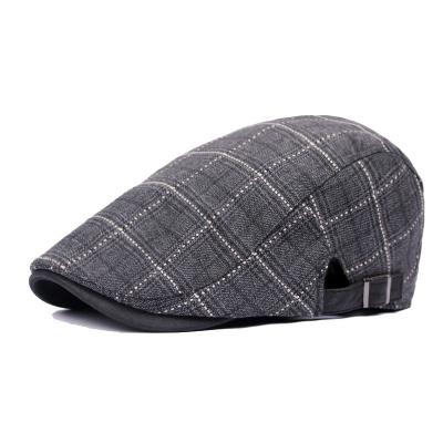 China Checked Wholesale Classic Baker Boy Cabbie Ivy Hats Grid Cap Newsboy Hats for sale