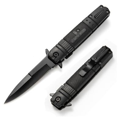 China Point Non-variable Military Plastic Outdoor Knife Spear Self-defense Knife Pocket Army Hunting Survival Knife Folding Handle Single Edge for sale