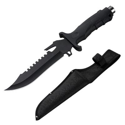 China Non-variable plastic fixed military non-variable tactical camping military non-variable survival knife jungle handle knife jungle survival knife soft blade hunting blade Rambo knife for sale