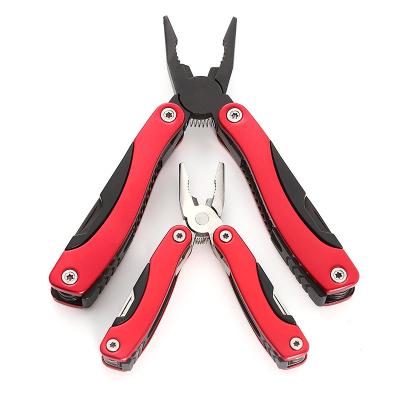 China Portable Black Titanium Multifunctional Pliers Survival Suit Folding Pocket Pliers Outdoor Camping Service Multitool for sale