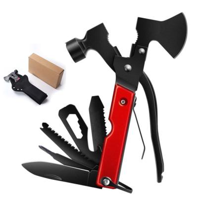 China 15-in-1 Ax Portable Tactical Multifunctional Hammer Pliers Outdoor DIY Tool Army DIY Tool Camping Gear Survival Multitool Kit for sale