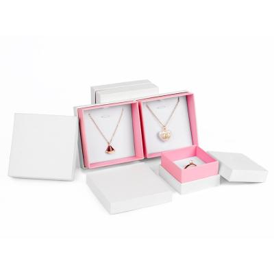 China Wholesale Fashionable Stain Cover Set Ring Ear Stud Bracelet Necklace Rose Jewelry Box for sale