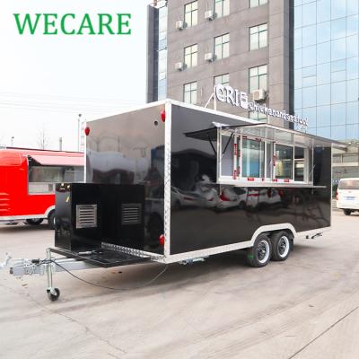 China Easy operate valid WECARE EEC fast food truck coffee carts food van trailer for sale for sale