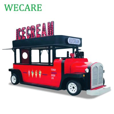 China Easy Operate WECARE Mobile Fast Food Truck For Vending Ice Cream Classic Hot Dog Vending Cars Customized Retro Food Cart Trailer for sale