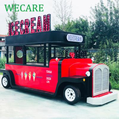 China Easy Operate WECARE Electric Outdoor Fast Food Truck Food Cart In Stock for sale