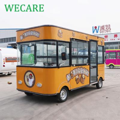 China Easy Operate WECARE Electric Mobile Street Food Truck Covering Ice Cream Barbecue Hamburg for sale