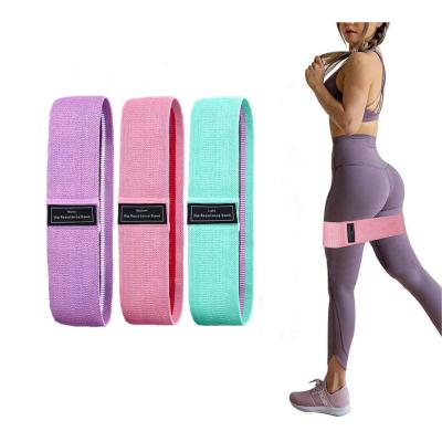 China Elastic Bands For Fitness Hot Selling Butt Resistance Bands Elastic Fitness Booty Bands Fitness Exercise Cloth Resistance Bands for sale