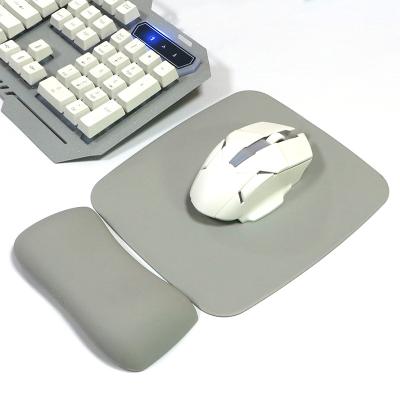 China Simple and Stylish Suit Ergonomic Memory Foam Cushion Keyboard Wrist Rest Pad Gel Ergonomic Mouse Pad with Wrist Rest for sale