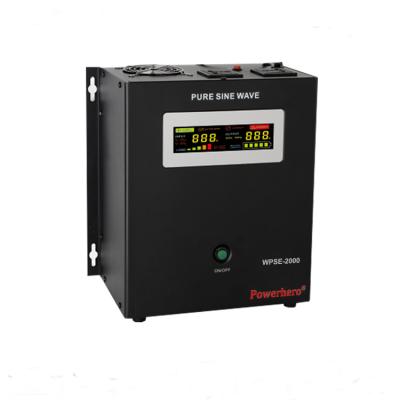 China Output Power 2KVA Pure Sine Wave Inverter With Wall-mounting Design 310x312x167mm for sale