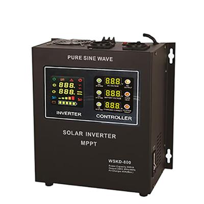 China Off-Grid Solar System MPPT Charger Controller Inside 800VA Off-Grid Solar Inverter for Solar Power System for sale