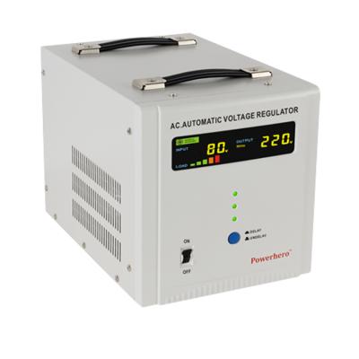 China SVC Relay Digital Automatic Voltage Regulator Home Stabilizer AVR for sale