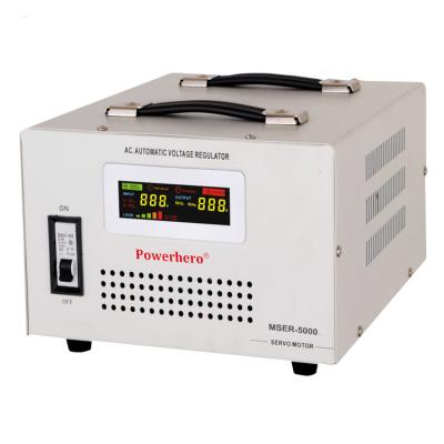 China SVC 5KVA AVR Servo Motor Automatic Voltage Regulator Stabilizer with High Precision for sale