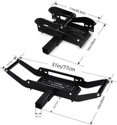 China Hitch Receiver Winch Mount Steel Bumper Mounting Plate - 15000 lbs Capacity for sale