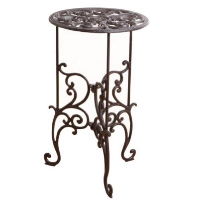 China Rustic Plant Stand CLASSIC Cast Iron Flower Pot Rack Plant Stand Rack for Garden for sale