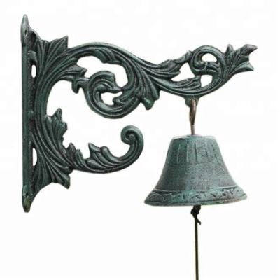 China Garden Factory Direct Selling Metal Opens Cast Iron Door Hanging Calling Bells for sale