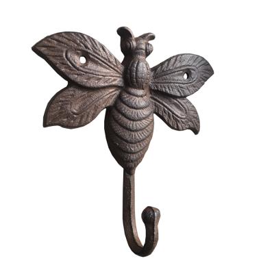 China Sustainable Cast Iron Garden Butterfly Coat Hooks for sale