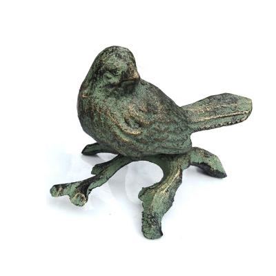 China Europe set of 2 cast iron bird figurines for sale